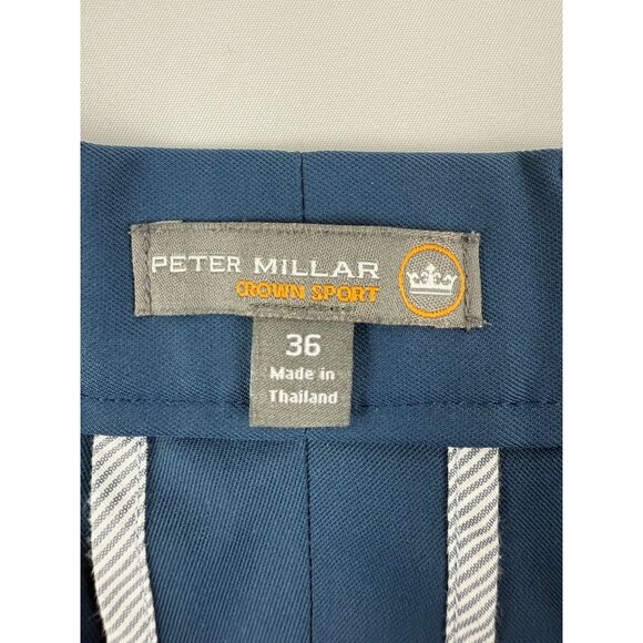 Peter Millar Performance EB82 Shorts Mens sz 36 Navy Blue Crown Sport - Picture 5 of 9